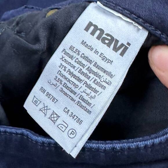 Mavi Dark Blue Wash Alexa Mid Rise Skinny Casual Everyday Denim Jeans 27 - Picture 13 of 14